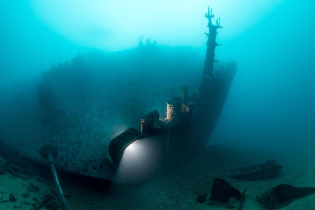 p.061, Étrave de l’épave du paquebot Drummond Castle, coulé en juin 1896. Fromveur – Finistère.