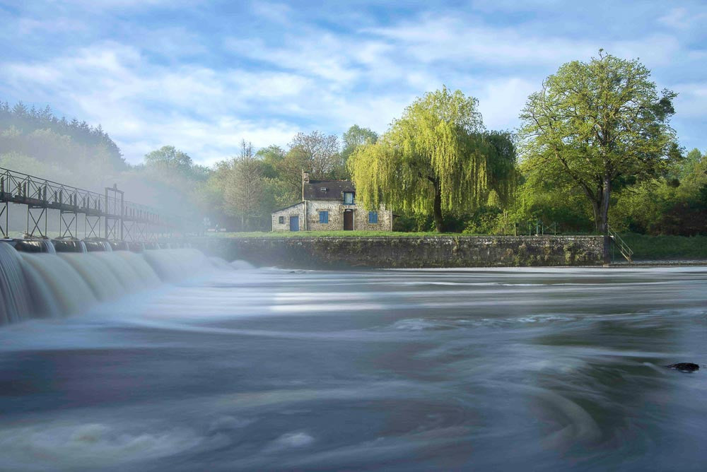 p.086, Maison éclusière et déversoir de Gamblen sur le Blavet.