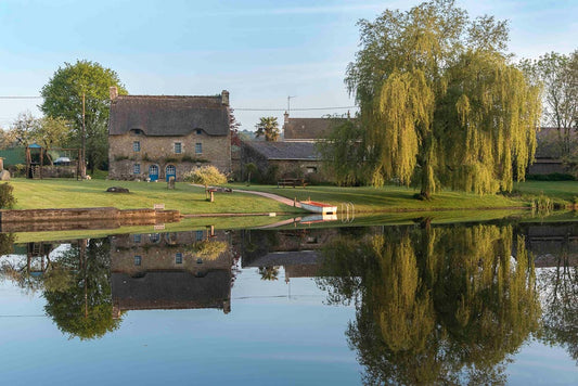 p.110, Les rives du Blavet à proximité de la Crèperie de Sebrevet.